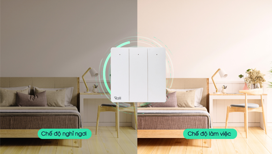 Công tắc 2 chiều không pin không dây Công tắc 2 chiều không pin không dây