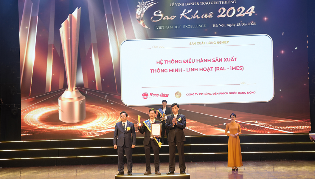Hệ thống điều hành sản xuất thông minh - Linh hoạt (MES) được trao giải tại lĩnh vực: Sản xuất công nghiệp