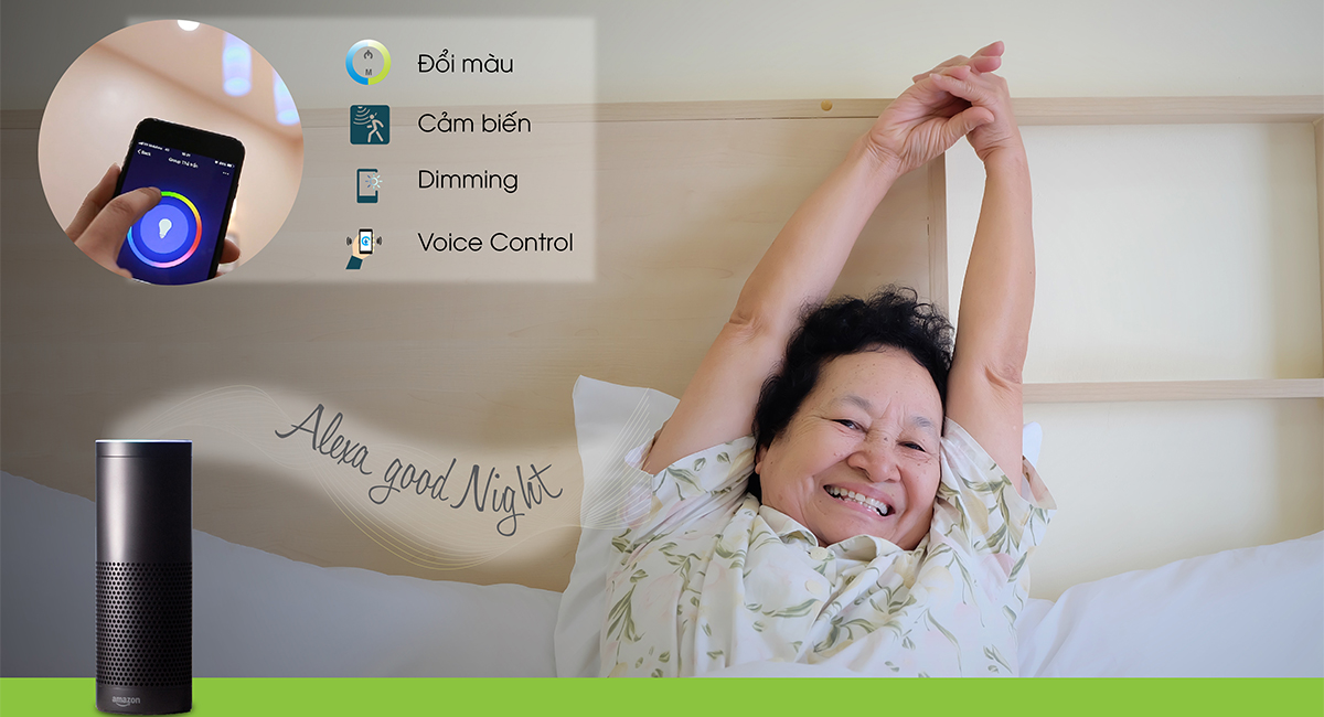 chiếu sáng thông minh cho người già