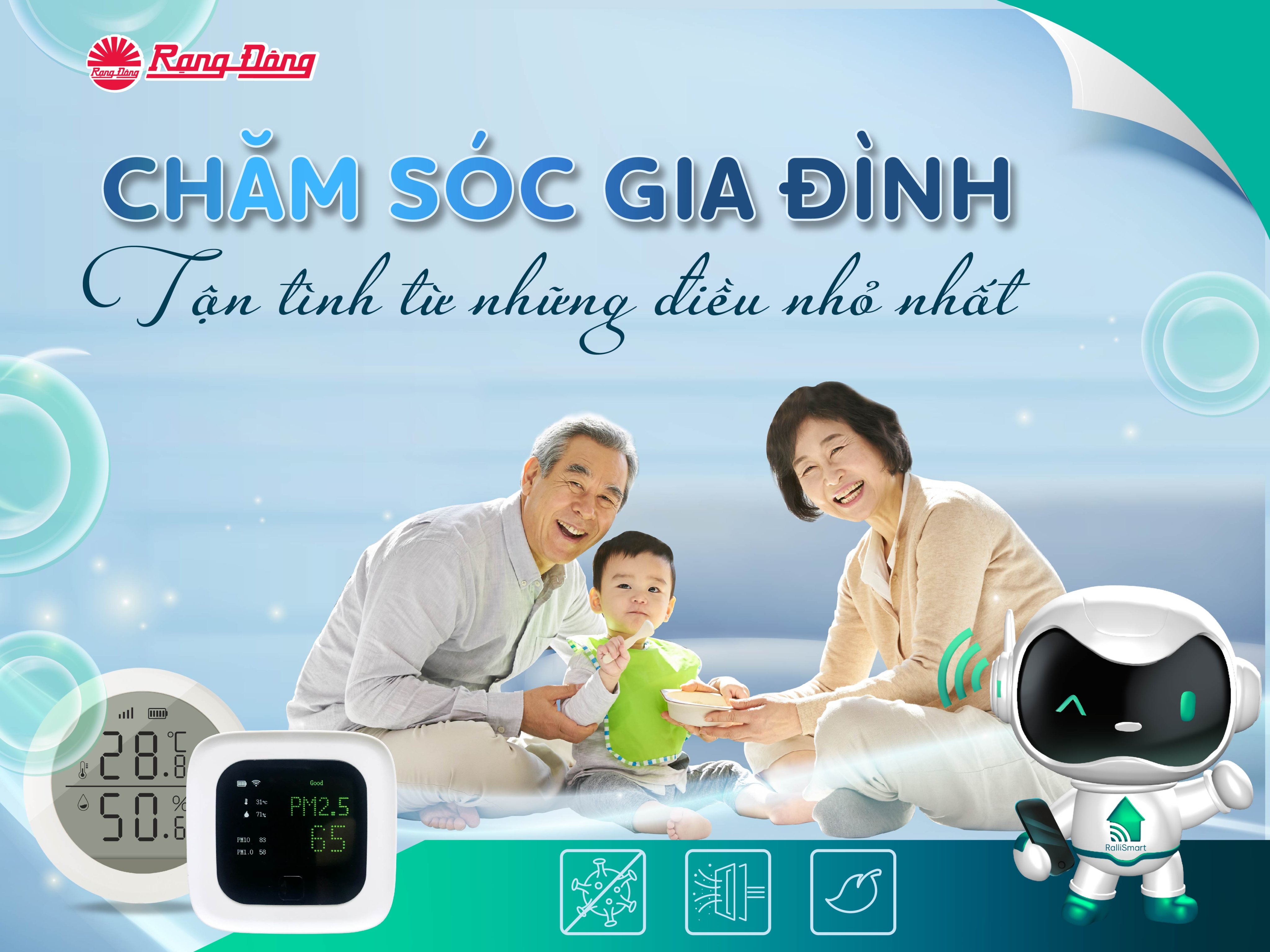 Giải pháp nhà thông minh RalliSmart Rạng Đông đảm bảo sức khỏe cho người sử dụng