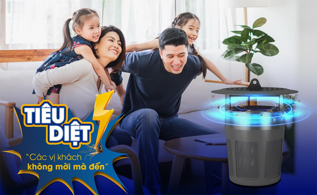 Đèn bắt muỗi rạng đông
