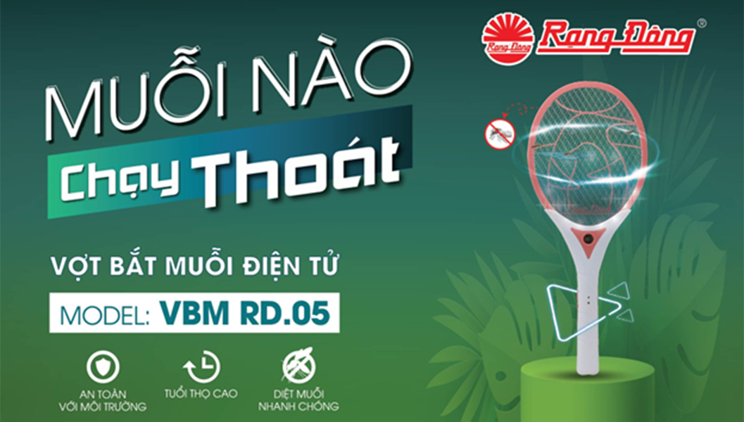 Vợt bắt muỗi Rạng Đông VBM RF.05