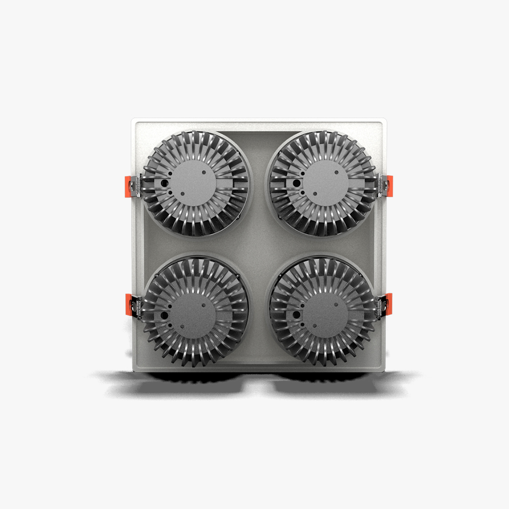 Đèn LED âm trần Downlight 160x160/10Wx4 Plus