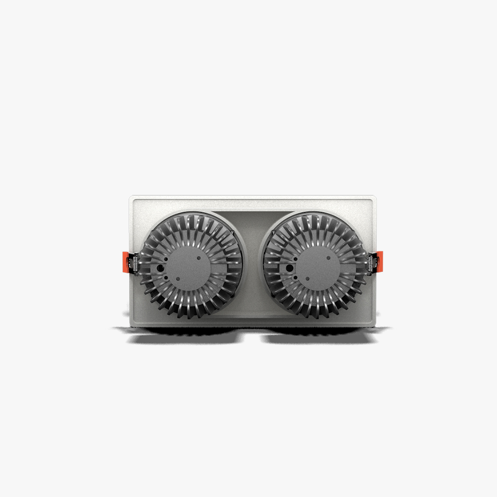 Đèn LED âm trần Downlight 80x160/10Wx2 Plus