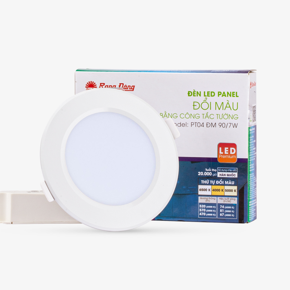 Đèn LED Panel tròn đổi màu 90/7W