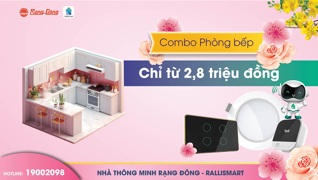 Tạo điểm nhấn cho phòng bếp thêm lung linh ngày tết