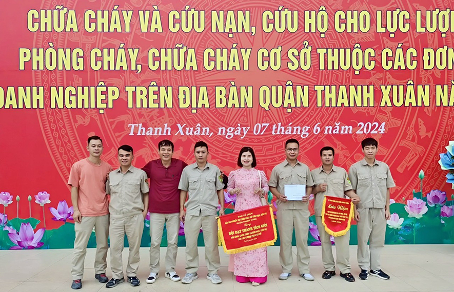 Rạng Đông đạt Loại Giỏi - Hội thi chữa cháy và cứu nạn, cứu hộ