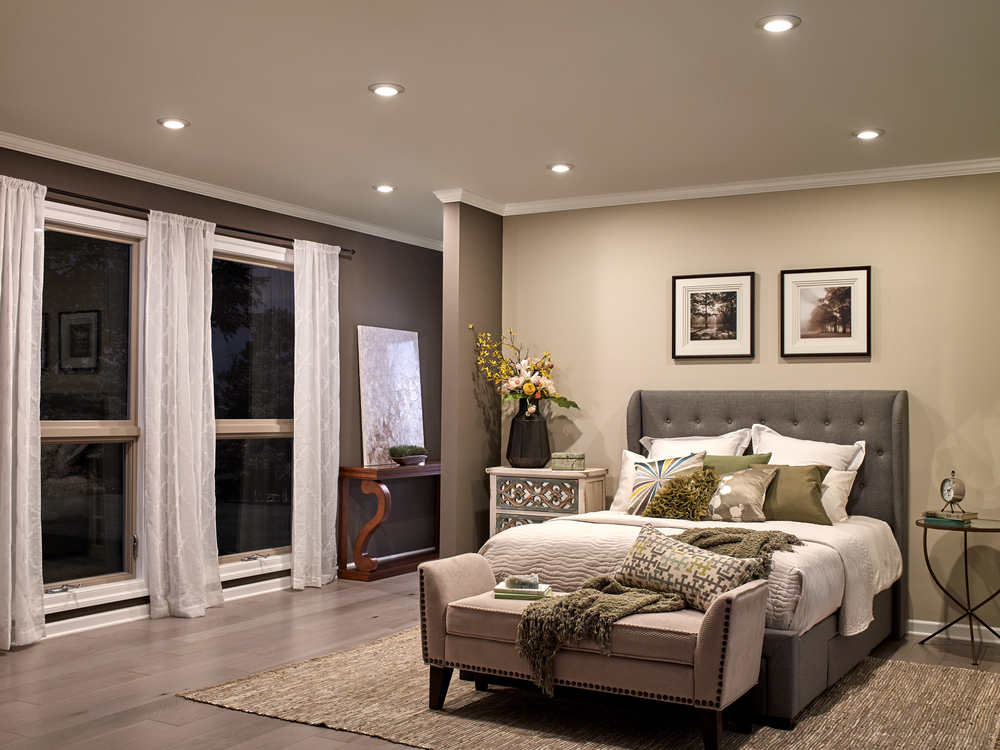 Đèn LED Downlight âm trần chiếu sáng phòng ngủ