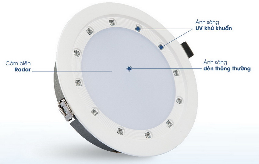 Đèn Downlight diệt khuẩn 14w Rạng Đông