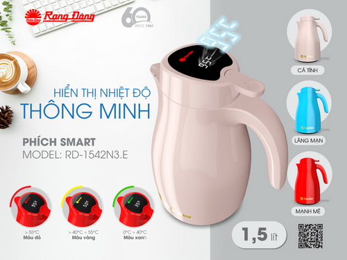 Phích giữ nhiệt hiển thị nhiệt độ thông minh