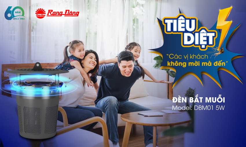 Đèn bắt muỗi Rạng Đông