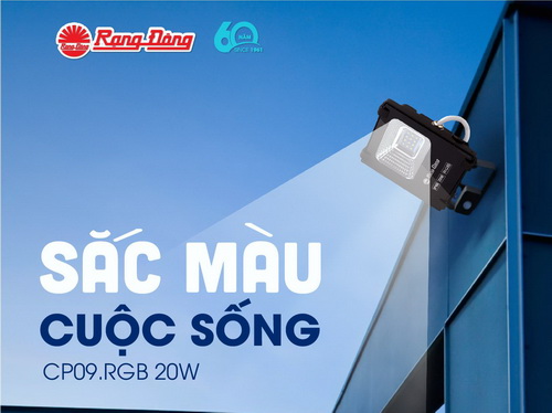 Đèn pha đổi màu CP09.RGB – Sắc màu cuộc sống