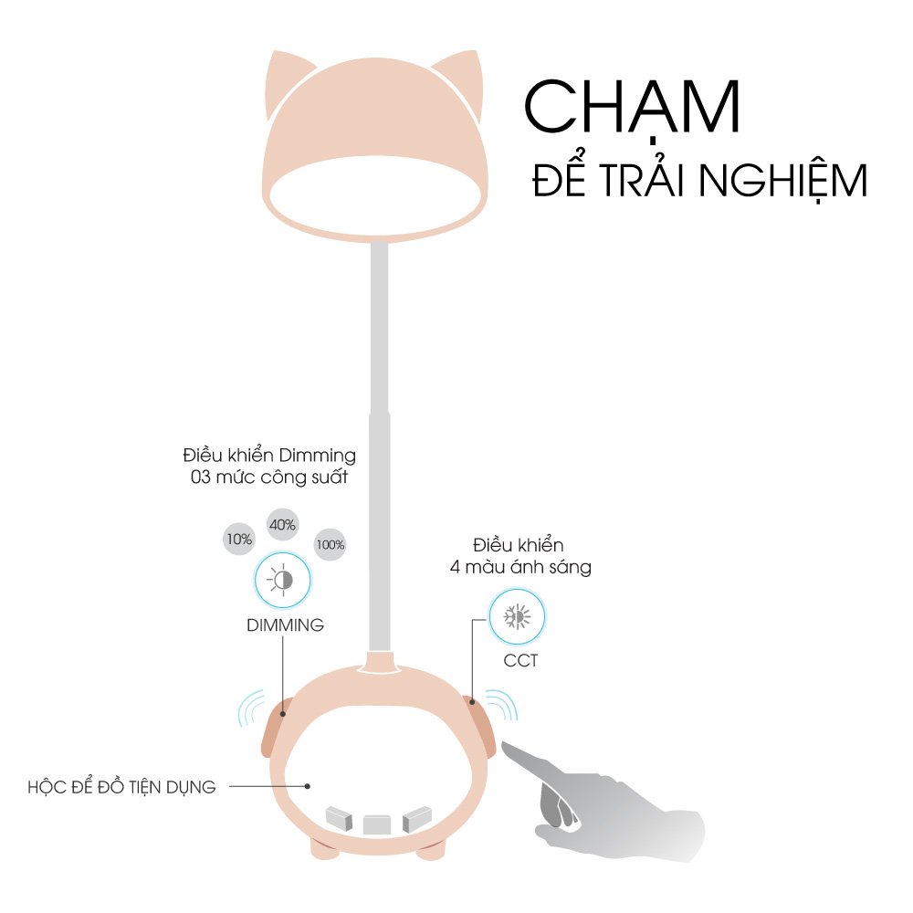 Đèn bàn cảm ứng