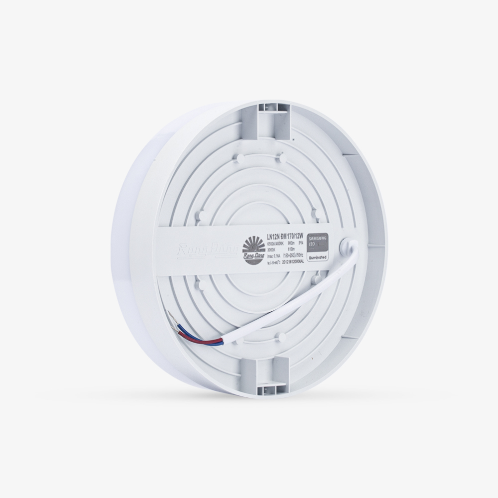 Đèn LED ốp trần tròn đổi màu đế nhựa