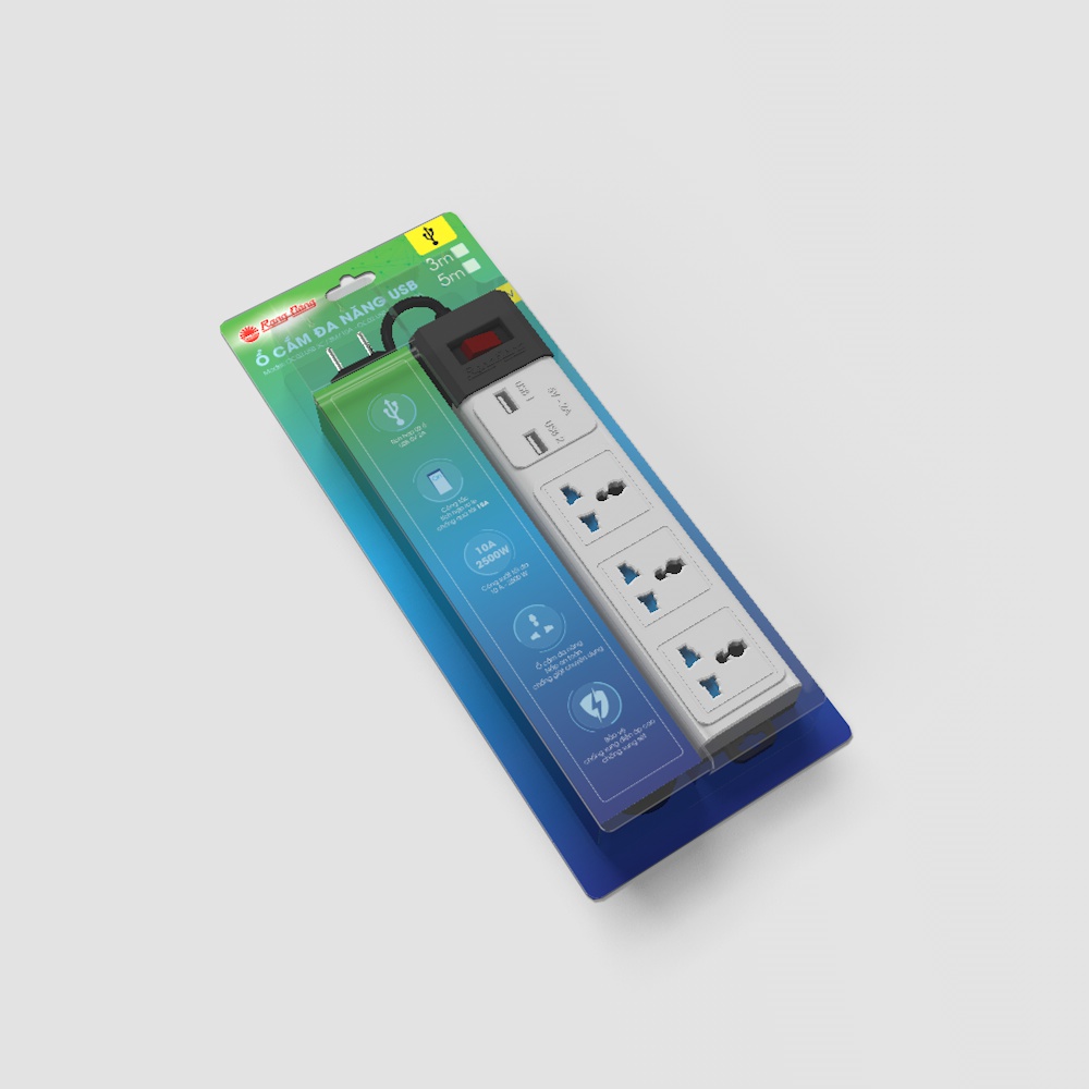 Ổ cắm đa năng USB 3m