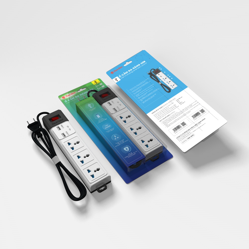 Ổ cắm đa năng USB 3m