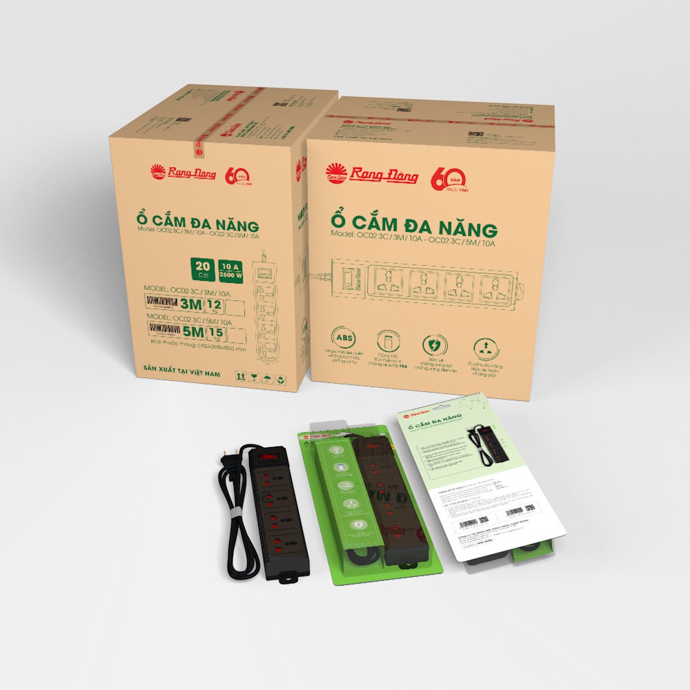 Ổ cắm đa năng 3m