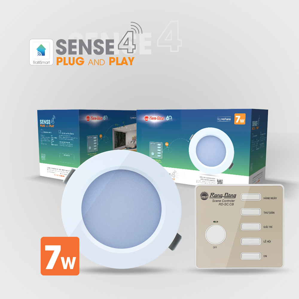 Bộ combo đèn Downlight thông minh sense